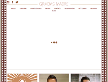 Tablet Screenshot of graciasmadreweho.com